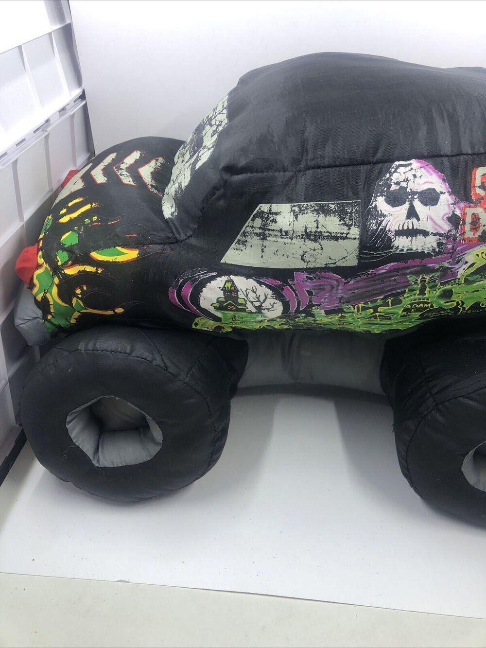 14" Gravedigger Grave Digger Stuffed Plush Monster Truck Pillow Toy Bad Bone
